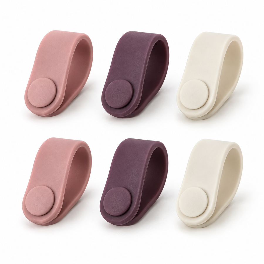 Reusable Silicone Cable Organizer Set